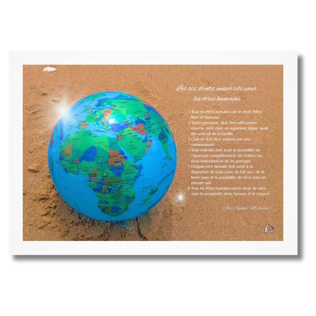 Les six droits universels - Poster